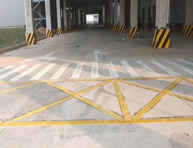 石家庄石家庄厂区道路标线施工